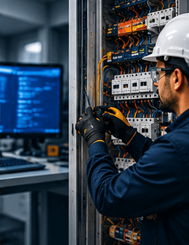 Environnement technique industriel — sécurité électrique et mécanique